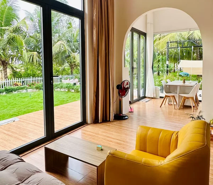Phòng Garden Family Room tại Go Cong Hideaway