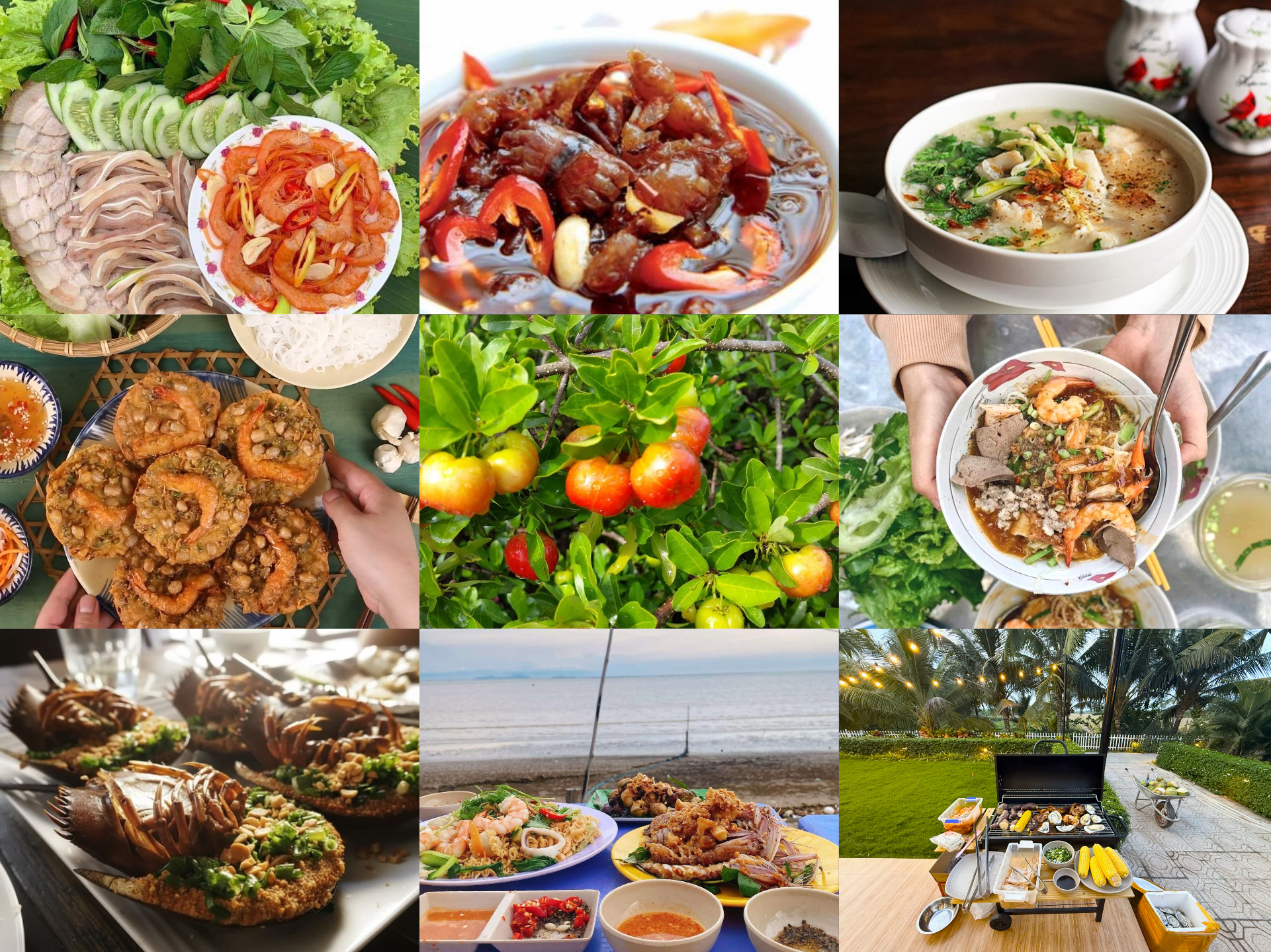 Sơ ri và đặc sản chợ Gò Công